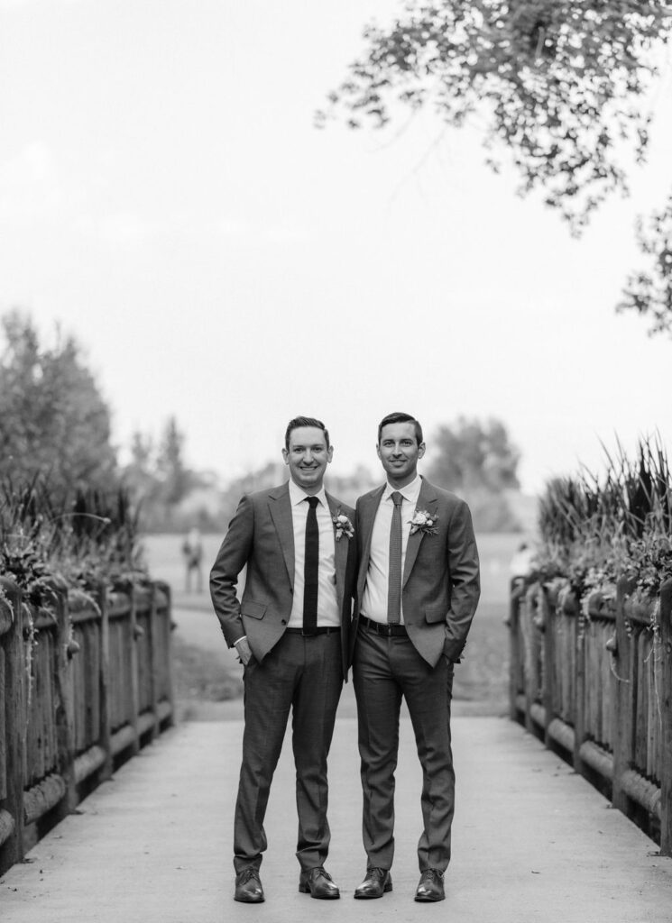 LGBTQ+ wedding with two grooms